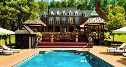 Private 16-Acre Lakefront Manor | Pool | Sleeps 14
