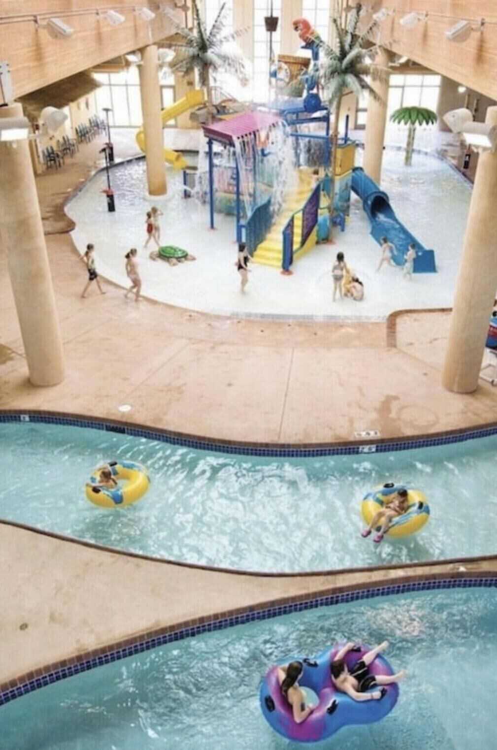 Indoor pool, outdoor pool