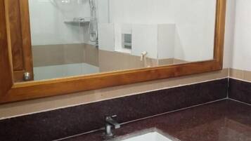 Towels, soap, shampoo