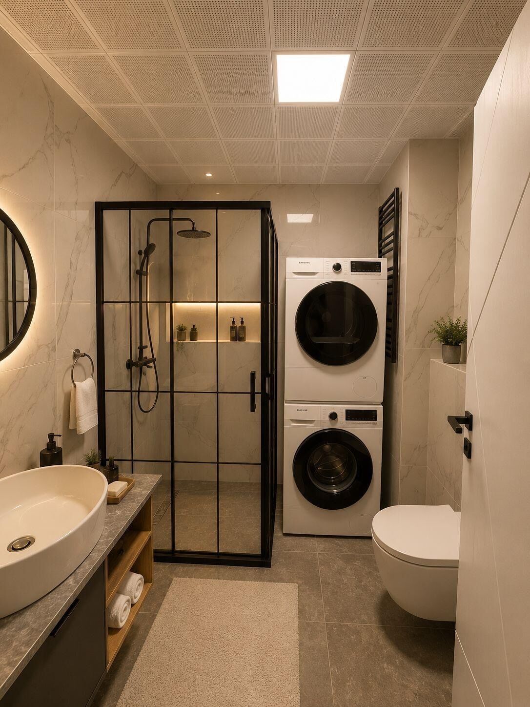 Standard Condo, Balcony | Bathroom | Shower, rainfall showerhead, hair dryer, slippers