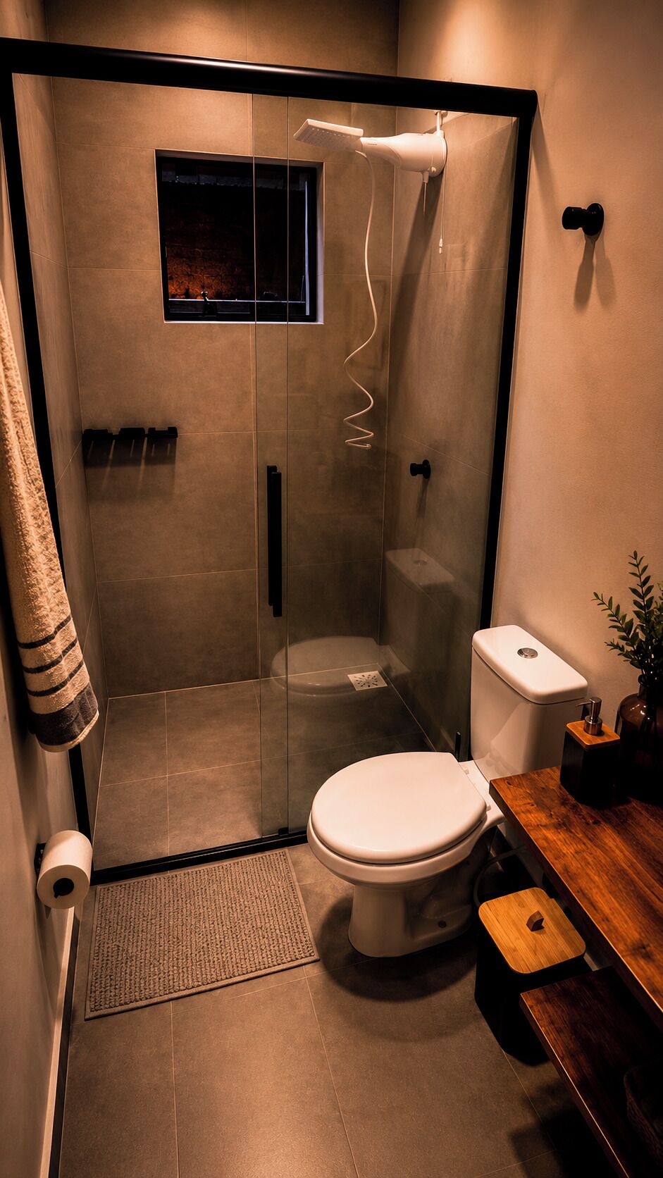 Suite familiale | Salle de bain | Douche, douche cascade, articles de toilette (gratuits), bidet