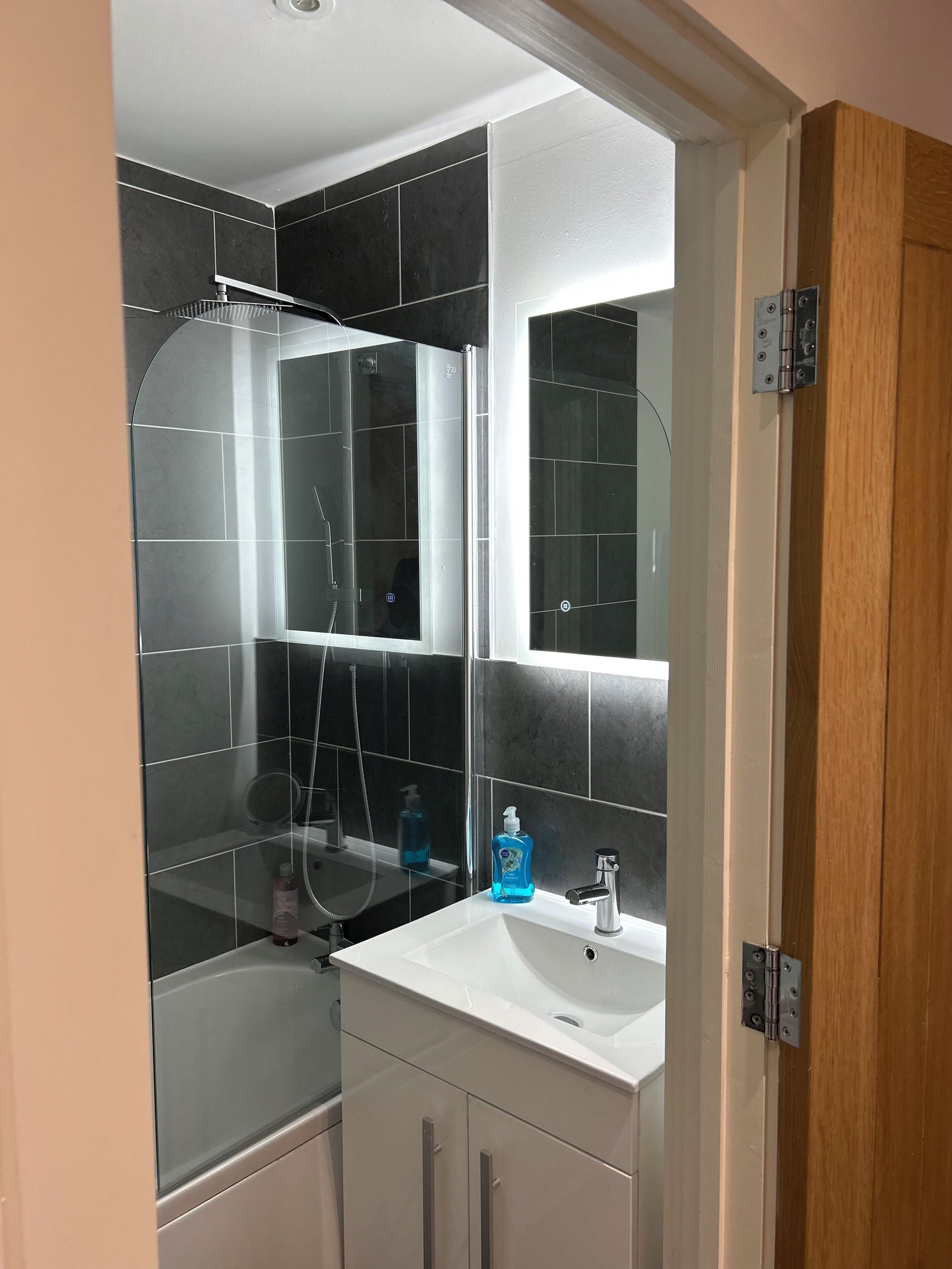 Towels, soap, toilet paper