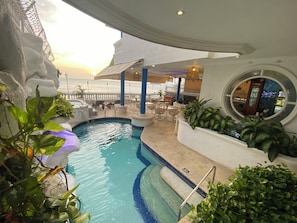 Outdoor pool, open 8:30 AM to 10:30 PM, pool loungers - Azul Hotel Boutique (Santa Marta)