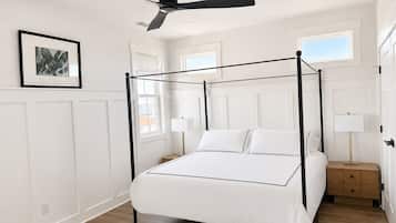 4 habitaciones, tabla de planchar con plancha, wifi y ropa de cama