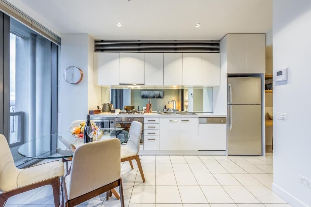 Apartment, Balkon, Flussblick | Eigene Küche