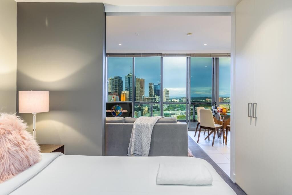 Apartment, Balkon, Flussblick