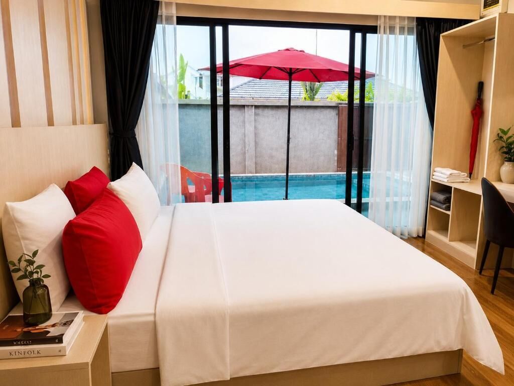 Family Villa, Balcony | In-room safe, desk, blackout drapes, iron/ironing board