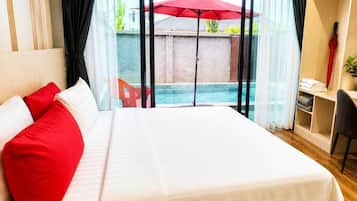 Familienvilla, Balkon | Zimmersafe, Schreibtisch, Verdunkelungsvorhänge, Bügeleisen/Bügelbrett