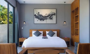 Villa, 1 Bedroom | Desk, laptop workspace, bed sheets - Vince Ubud Villas (Bali)