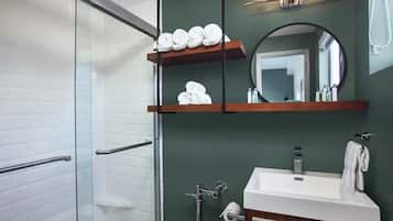 Hair dryer, towels
