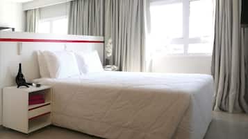 Wi-Fi de cortesia, roupa de cama