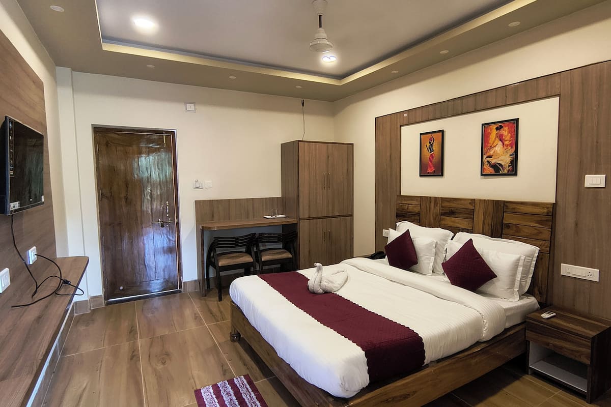 Chambre Deluxe double, vue sur le jardin | Accès au Wi-Fi (inclus)