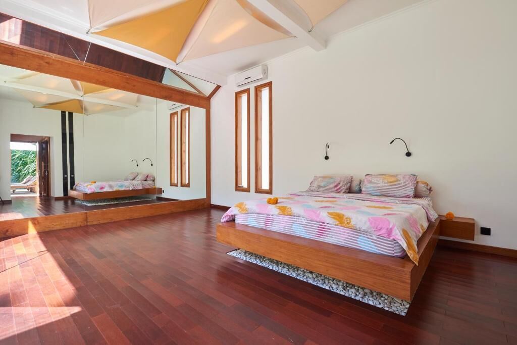 Villa, 2 habitaciones, patio, vistas a la piscina | Tabla de planchar con plancha y wifi gratis