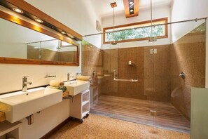 Villa, 2 Bedrooms, Patio, Pool View | Bathroom | Hair dryer, towels, soap, shampoo - Octopus Villas (Buleleng)