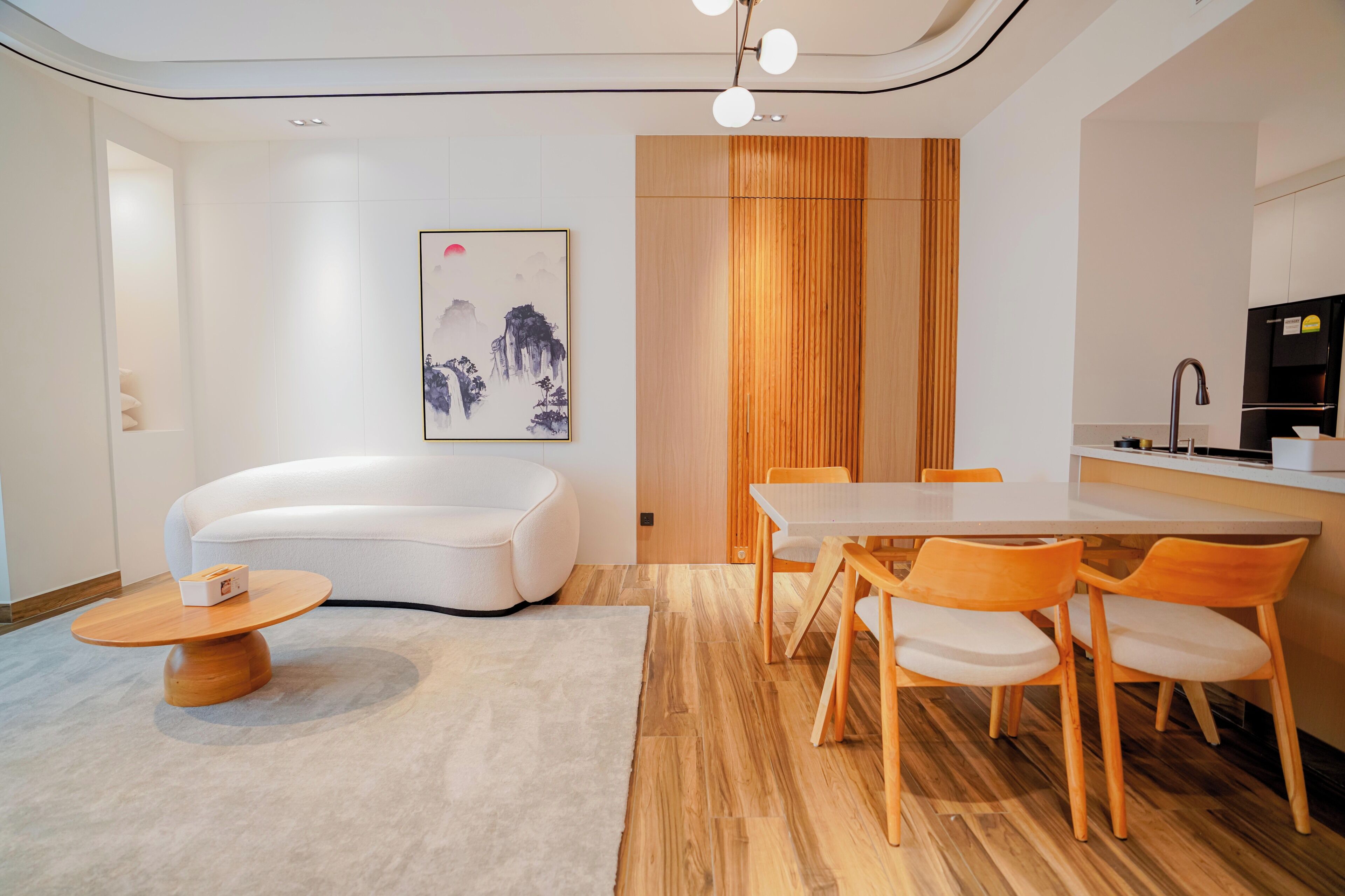 Kamar Twin Mewah, pemandangan kota | Tempat makan