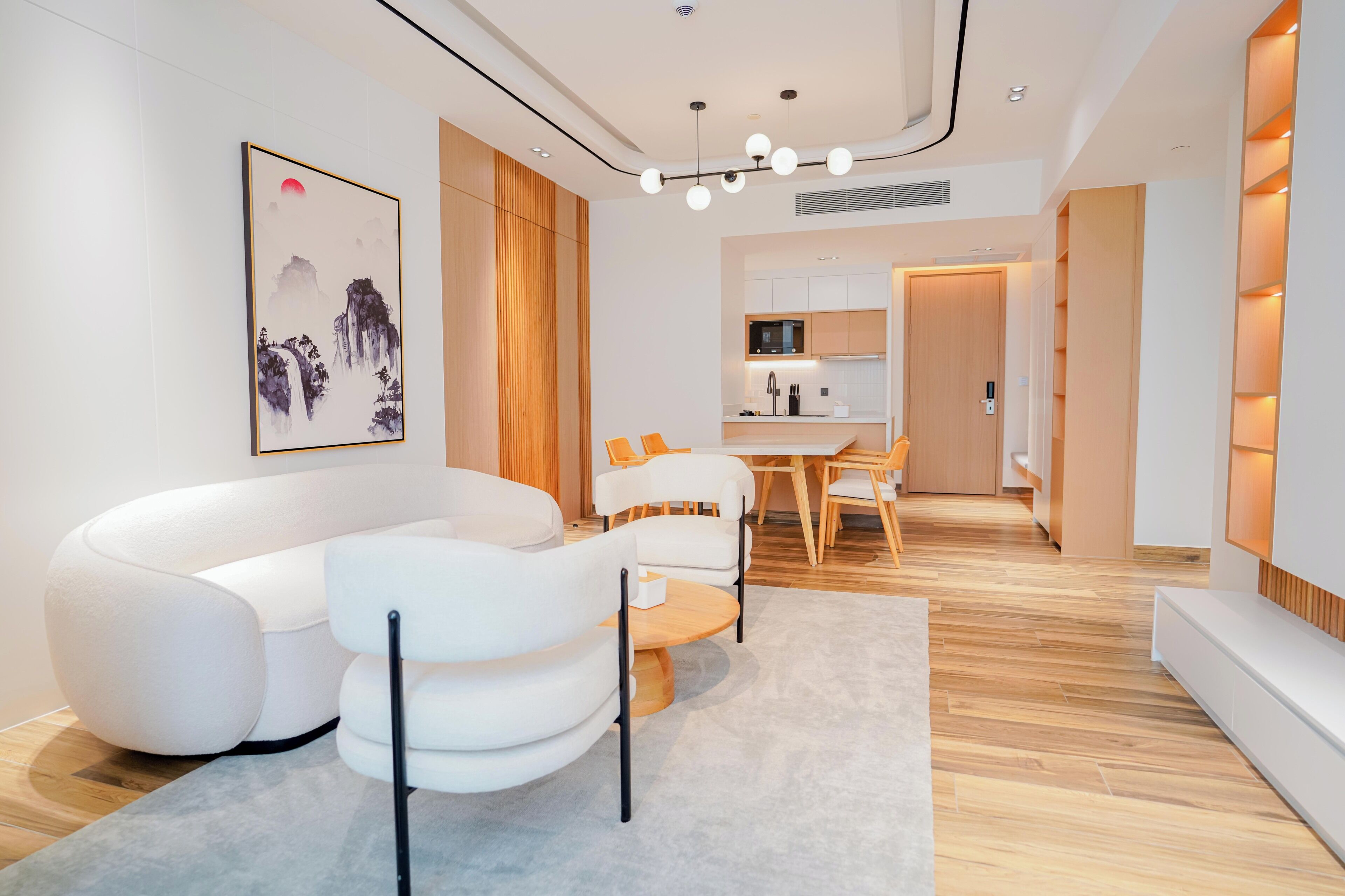 Chambre Double Luxe, vue ville | Coin séjour