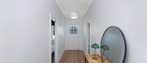 3 bedrooms, desk, iron/ironing board, travel cot