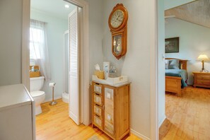 Bathroom - Cast & Relax! Wolf Creek Fishing Cabin w/ Dock (Grove)