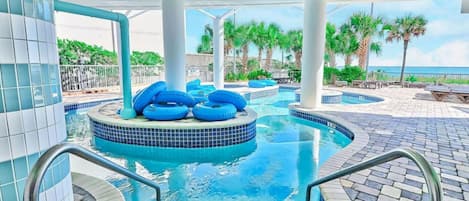 Indoor pool, outdoor pool