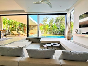 Luxury Villa, Garden View | Living area - Blue Coral Luxury Villa  (Tambon Sa Khu)
