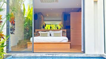 Biệt thự Cao cấp, quang cảnh vườn | Bộ đồ giường kháng dị ứng, két bảo mật tại phòng