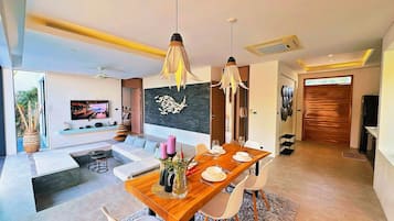 Biệt thự Cao cấp, quang cảnh vườn | Khu phòng khách