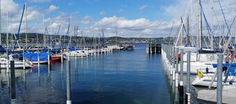 Apartment 'Am Hafen' with Lake View, Private Terrace and Wi-Fi