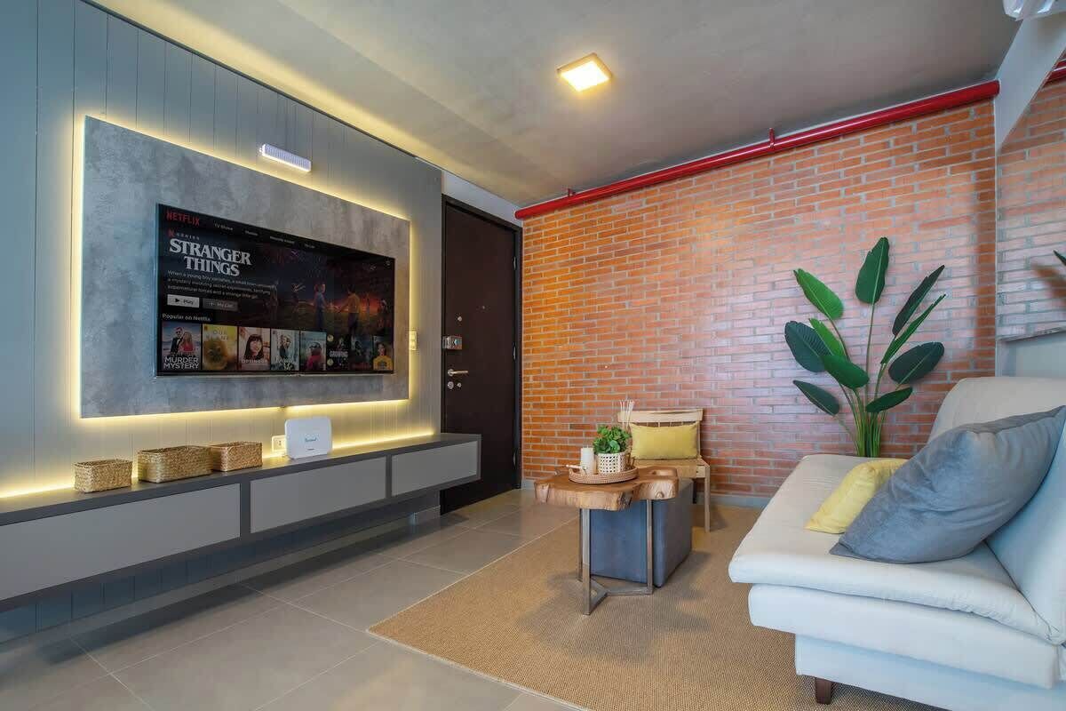 Apartment, City View | Living area