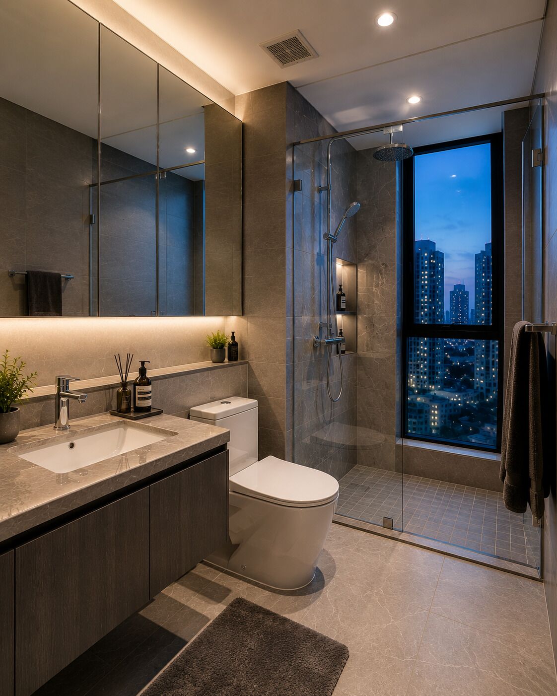Apartamento, vistas a la montaña | Baño