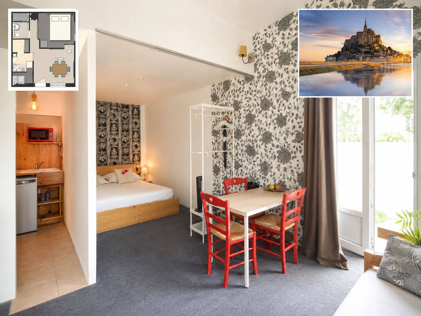 Comfort Studio, Patio, Garden View | Blackout curtains, soundproofing, iron/ironing board, free WiFi