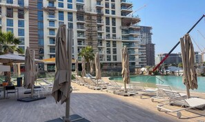 Pool - Sunset Burj Views| Premium 1BR in City Walk Hub (Dubai)