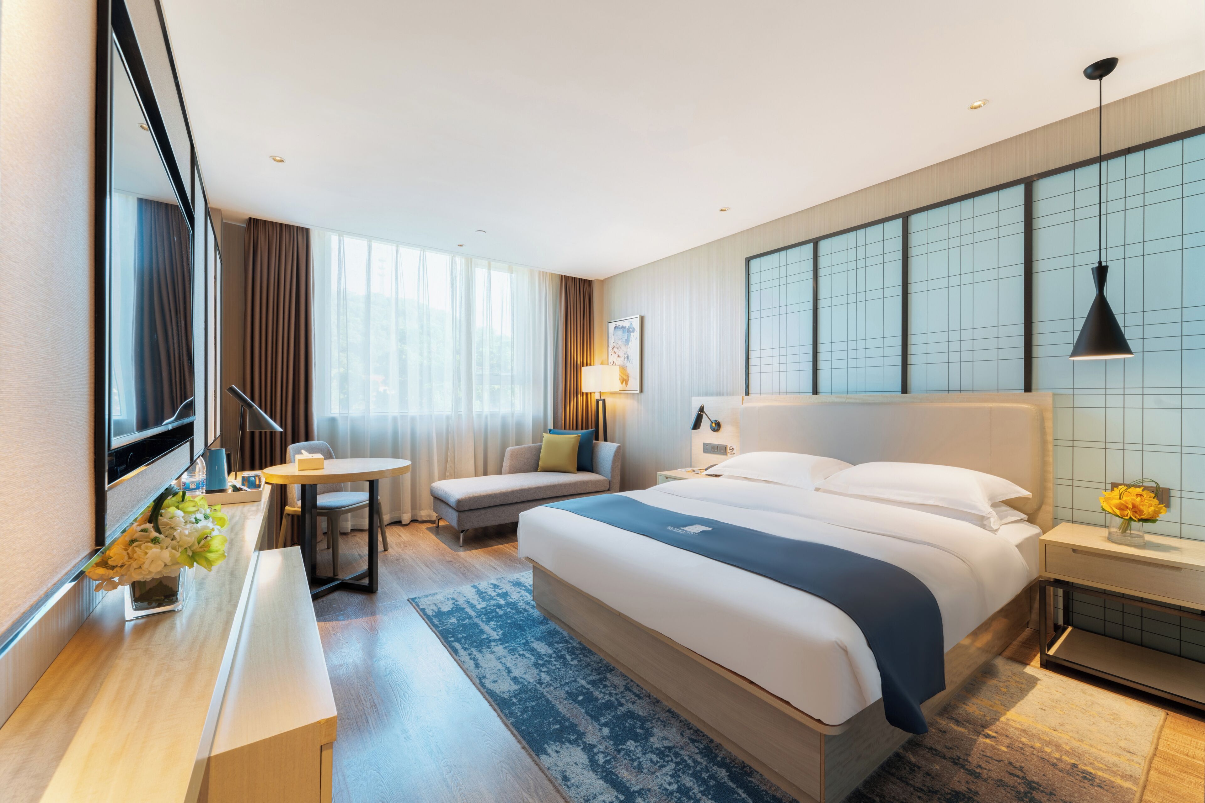 Standard Double Room, City View | Desk, laptop workspace, blackout curtains, soundproofing