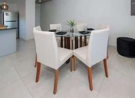 Apartment, Balcony, City View | Dining