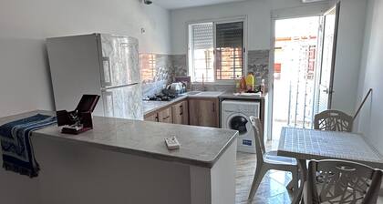 Apartment with living room and 2 bedrooms. Free Wi-Fi and private parking