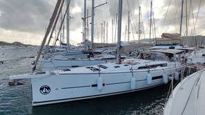 A marina with multiple sailboats docked. - Caribbean Sun-Kissed Sailing: A Luxurious Beach Experience from Martinica, Le Marin (Le Marin)