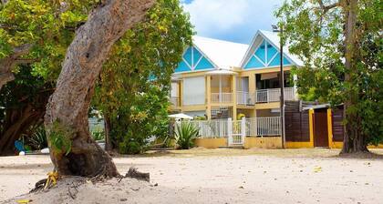 Beachfront room—right on the water—homestay—private bathroom and toilet