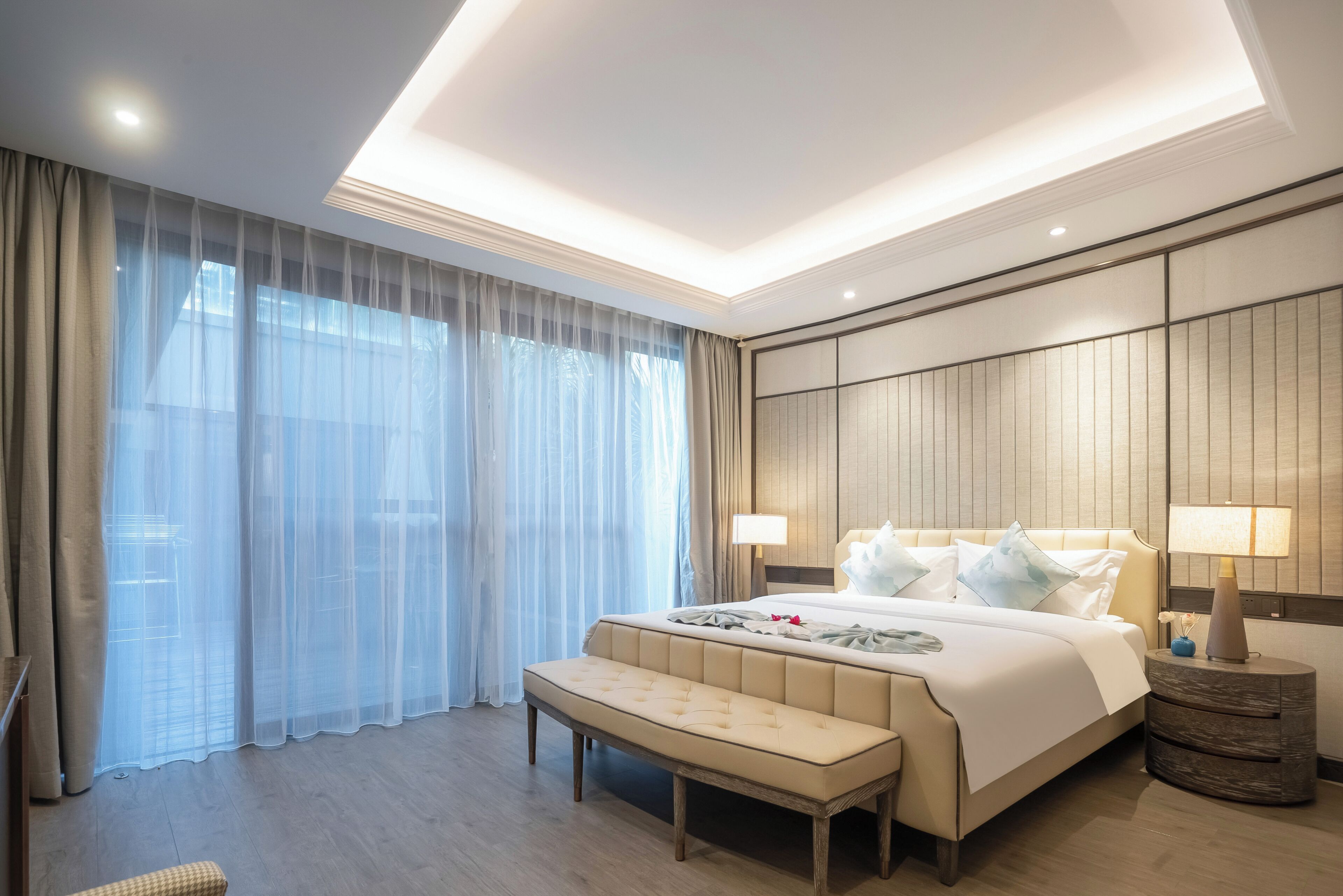 Comfort-Vierbettzimmer, Gartenblick | Verdunkelungsvorhänge, Bügeleisen/Bügelbrett, kostenloses WLAN