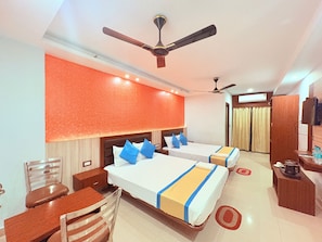 Premium Quadruple Room, City View | Desk, free WiFi - Hotel with Pool Prince Plaza Digha (Digha)