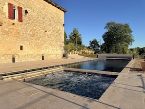 Pool - Charming vacation rental for 6 people, with a pool and hot tub. (Le Verdier)