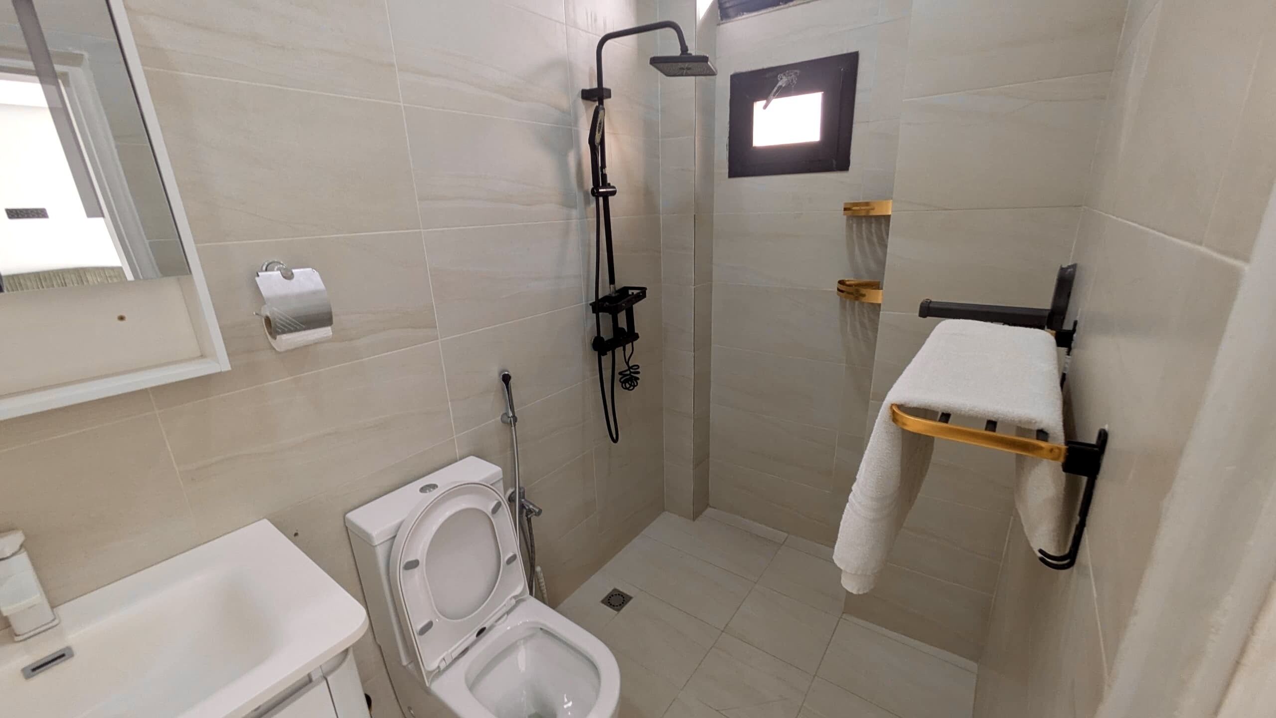 Apartment, 2 Schlafzimmer, Balkon, Meerblick | Badezimmer