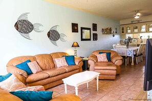 Condo, 2 Bedrooms | Living area - Dolphin #28 2 Bedroom Condo (South Padre Island)
