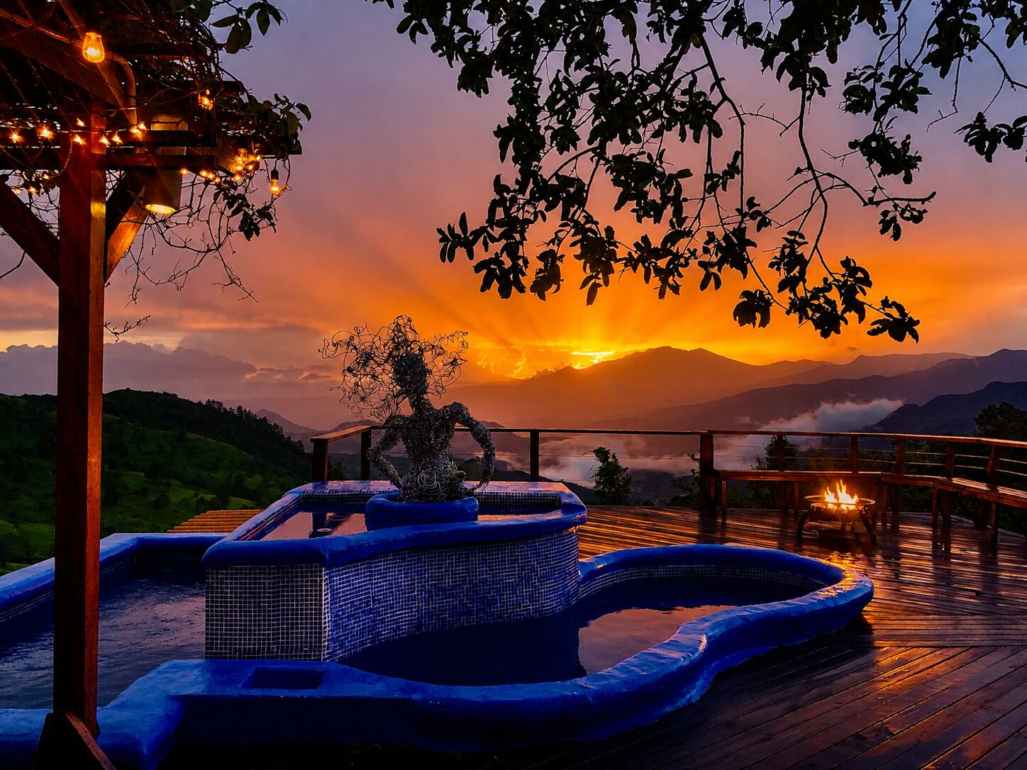 Una piscina climatizada