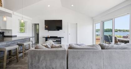 Private Beach, Dock & Sunset Lake Days with Fire Pit Near St. Joseph Beach Town