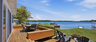 Private Beach, Dock & Sunset Lake Days with Fire Pit Near St. Joseph Beach Town