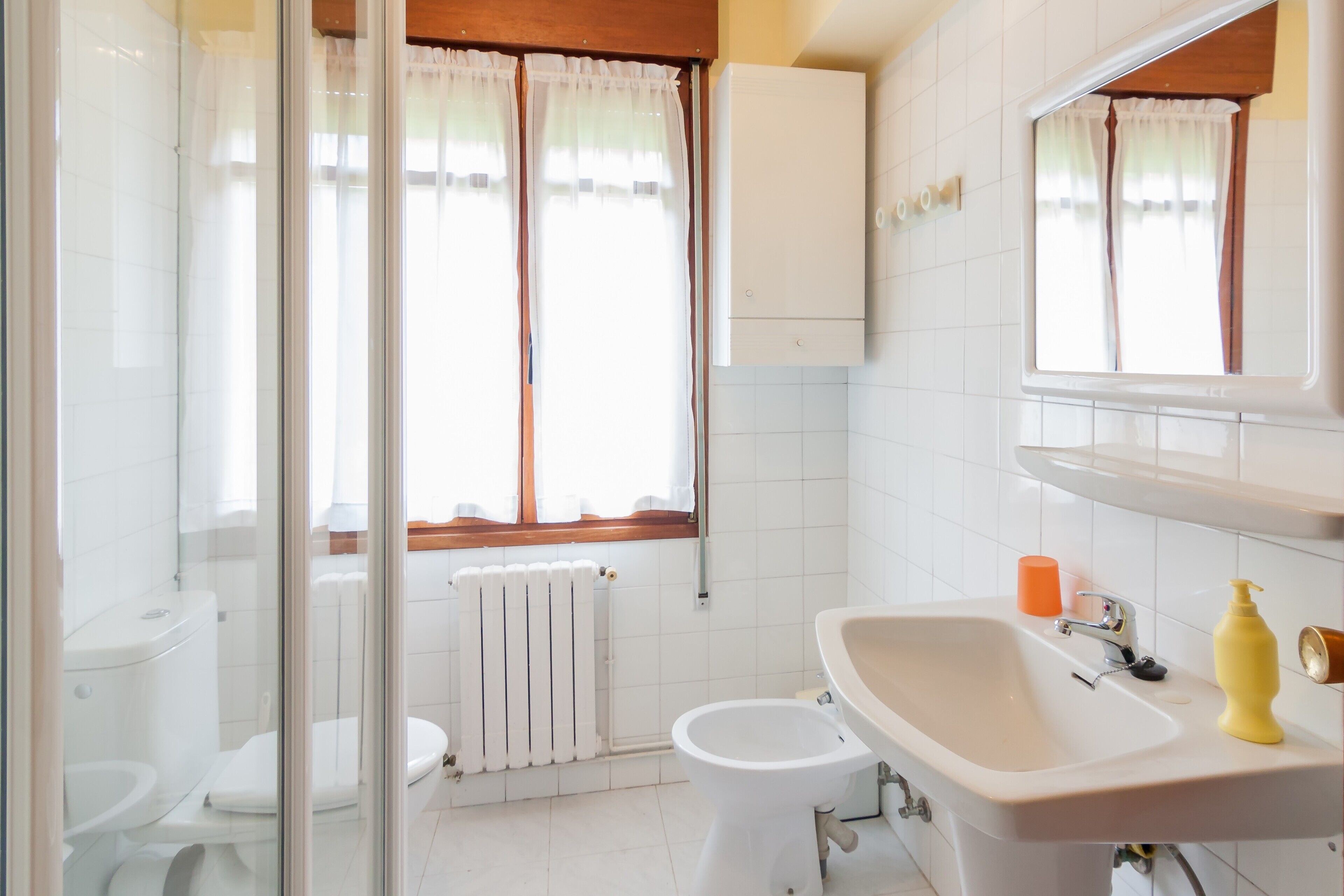 Een douche, een haardroger