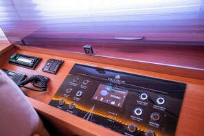 A yacht's control panel with various instruments and a digital display. - Sun-Kissed Sailing Adventure in Istria, Croatia (Pula)