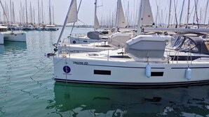 A marina with multiple sailboats docked. - Sun-Kissed Sailing Adventure in Zadar, Croatia (Bibinje)
