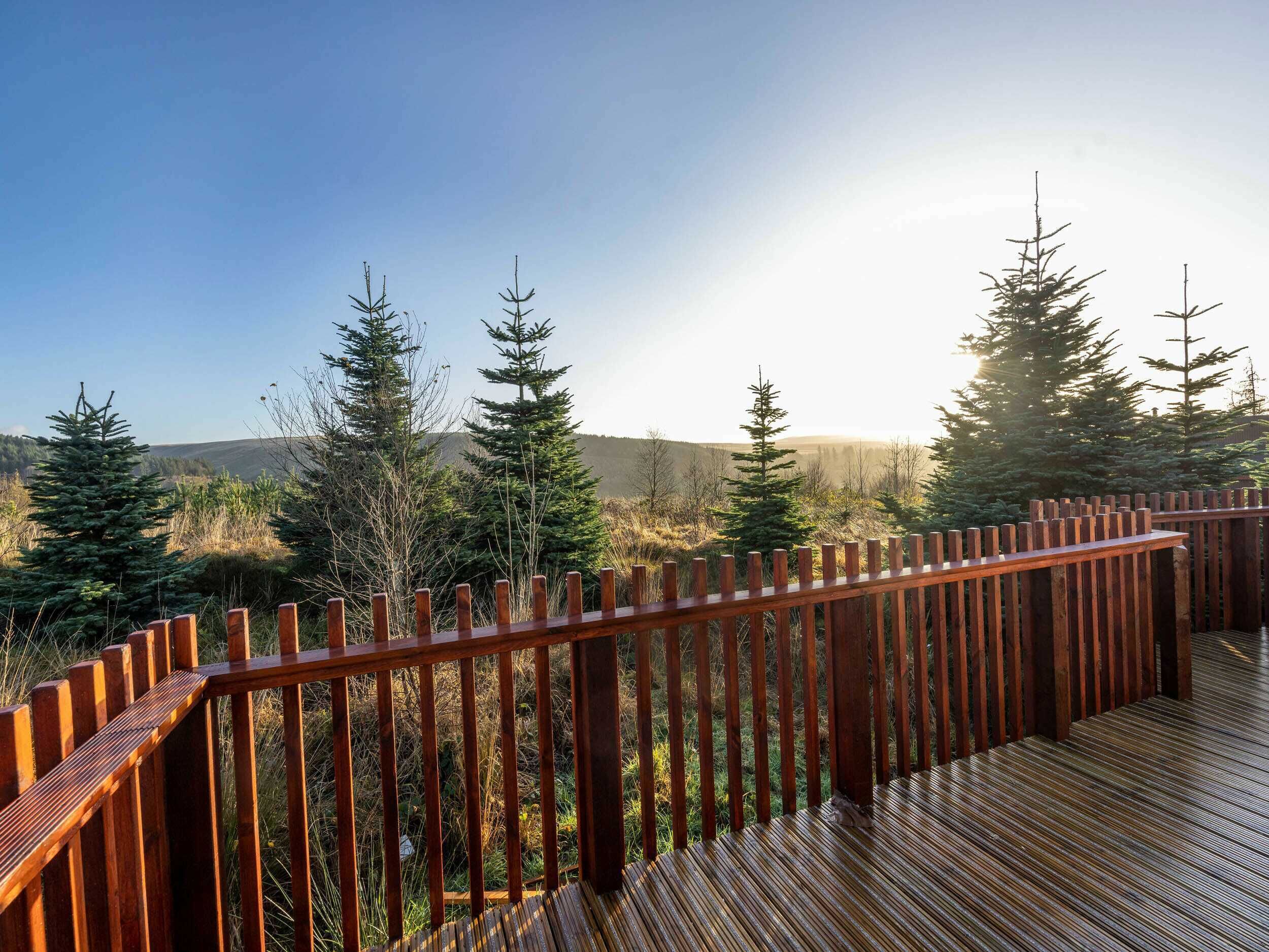 Silver Birch Valley View Cabin - Pet friendly | Balcony