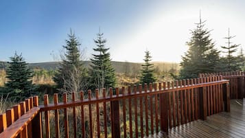 Silver Birch Valley View Cabin - Pet friendly | Balcony