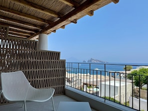 Junior Triple Room, Sea View | Terrace/patio